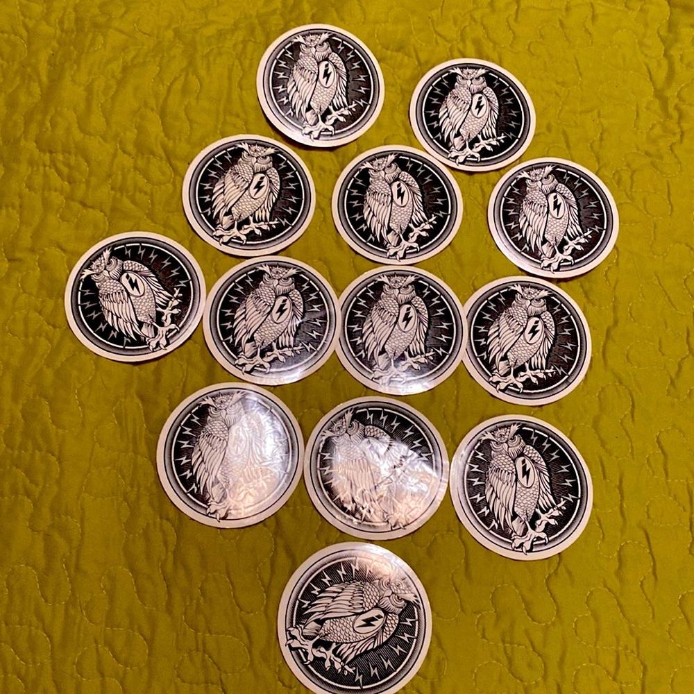 🔥RARE 13 RAVE EDC OWL 🦉 STICKERS BUNDLE LOT
